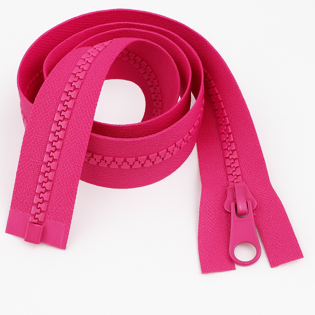 Hot Pink Cerise 20" (51cm) Chunky Zip – Durable Separating Zipper (#5 Weight), Ideal for Bags, Cushions & Jackets | Giddy Square