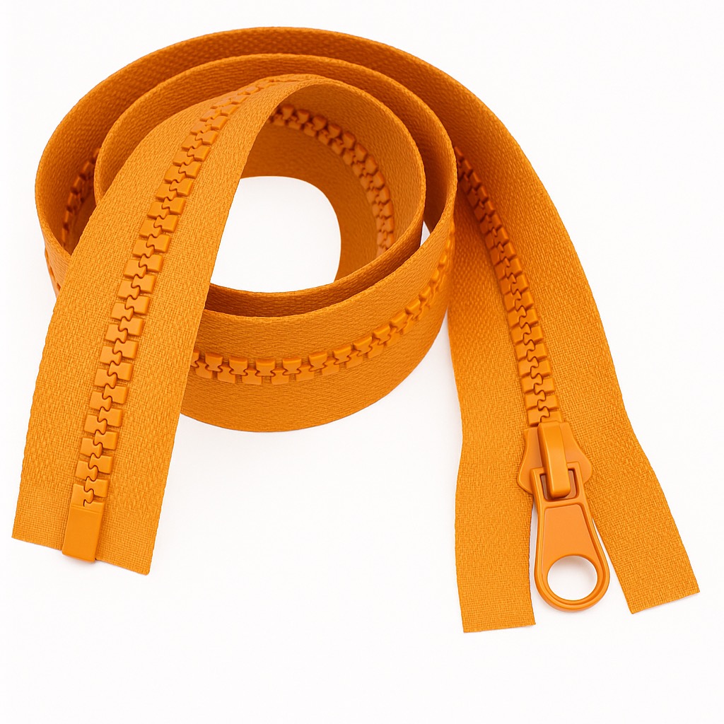 Golden Orange 20" (51cm) Chunky Zip – Durable Separating Zipper (#5 Weight), Ideal for Bags, Cushions & Jackets | Giddy Square