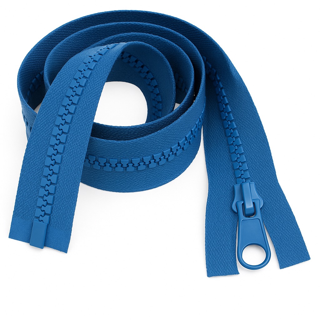 Mid Blue 20" (51cm) Chunky Zip – Durable Separating Zipper (#5 Weight), Ideal for Bags, Cushions & Jackets | Giddy Square