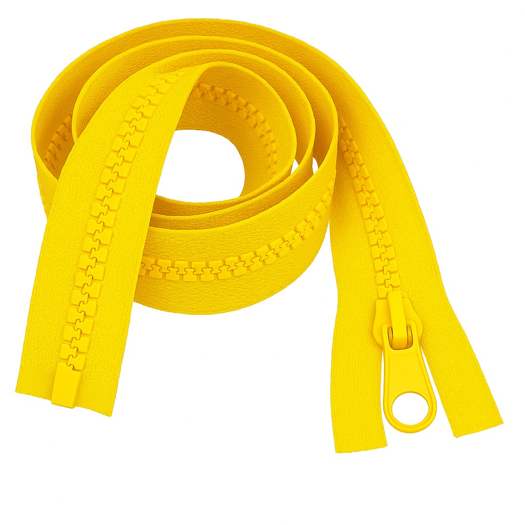 Sunny Yellow 36" (91cm) Chunky Zip – Separating #5 Weight Zipper, Great for Jackets, Coats & Upholstery Repairs | Giddy Square