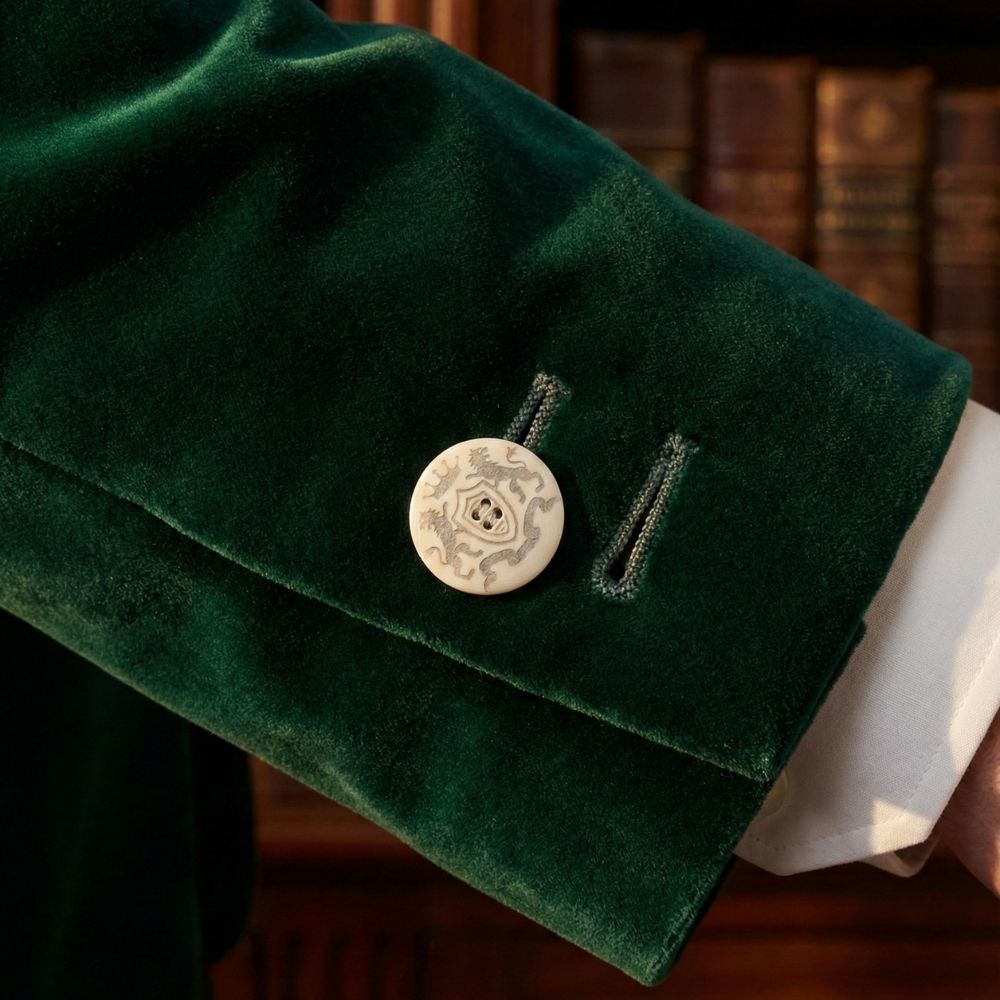 Ivory Heraldic Lions 4-Hole Sewing Buttons – 25mm - Image 2