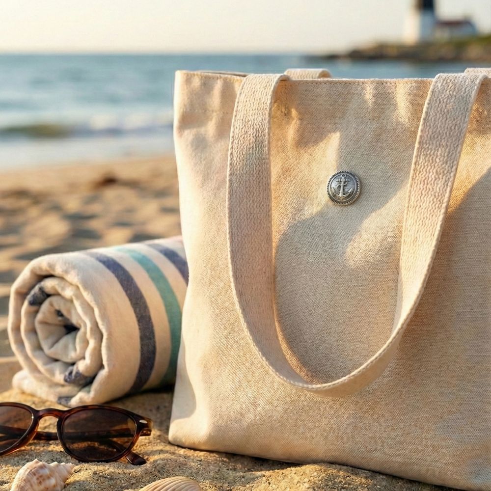 Silver Anchor Metallic Shank Buttons – 15mm - Image 4