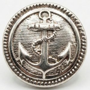 Silver Anchor Metallic Shank Buttons – 18mm