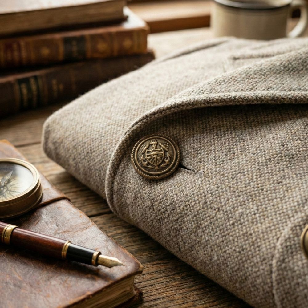 Gold Crest Emblem Metal Shank Buttons – 15mm - Image 4