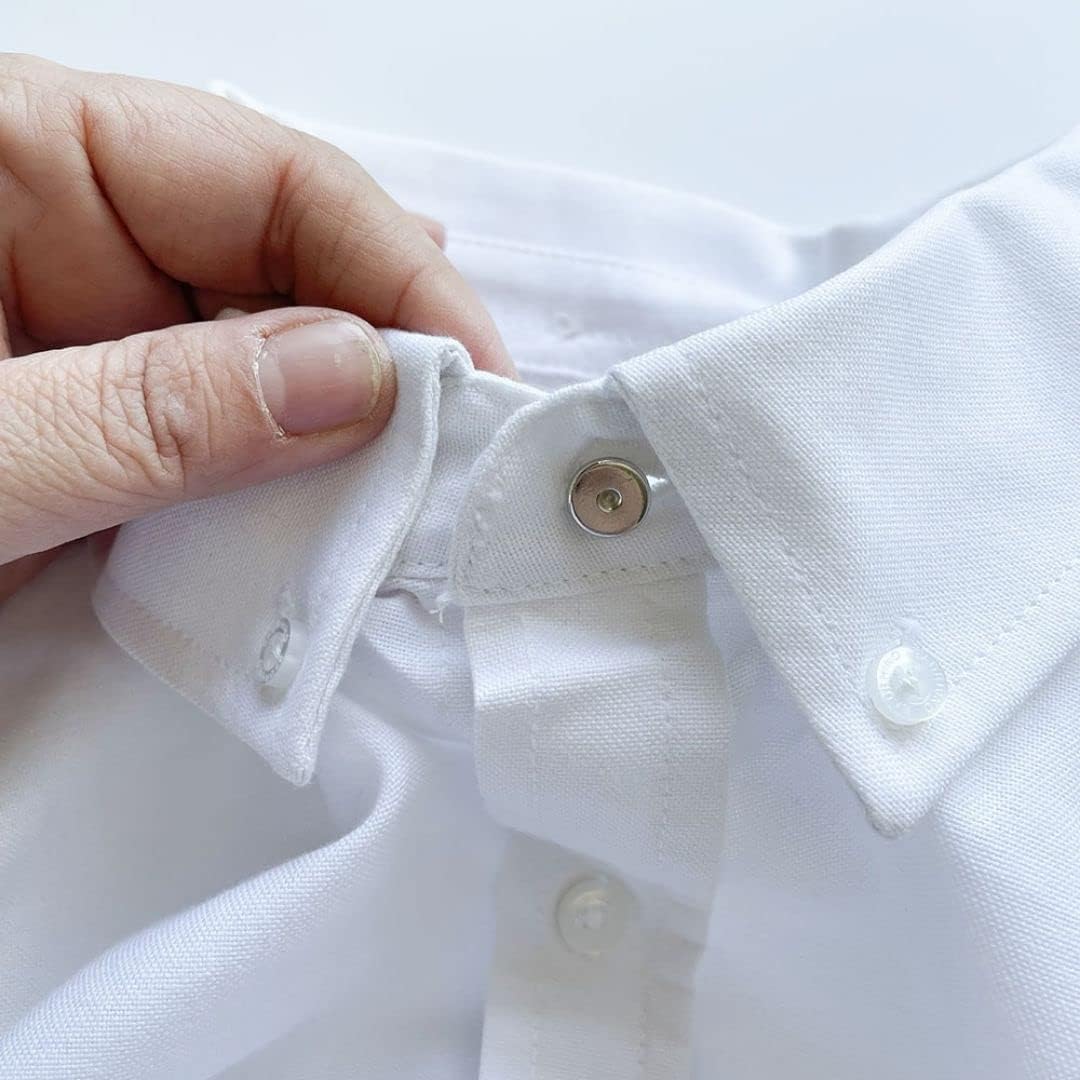 Collar Extender – 19mm Silver Metal Button, Pack of 3 - Image 7