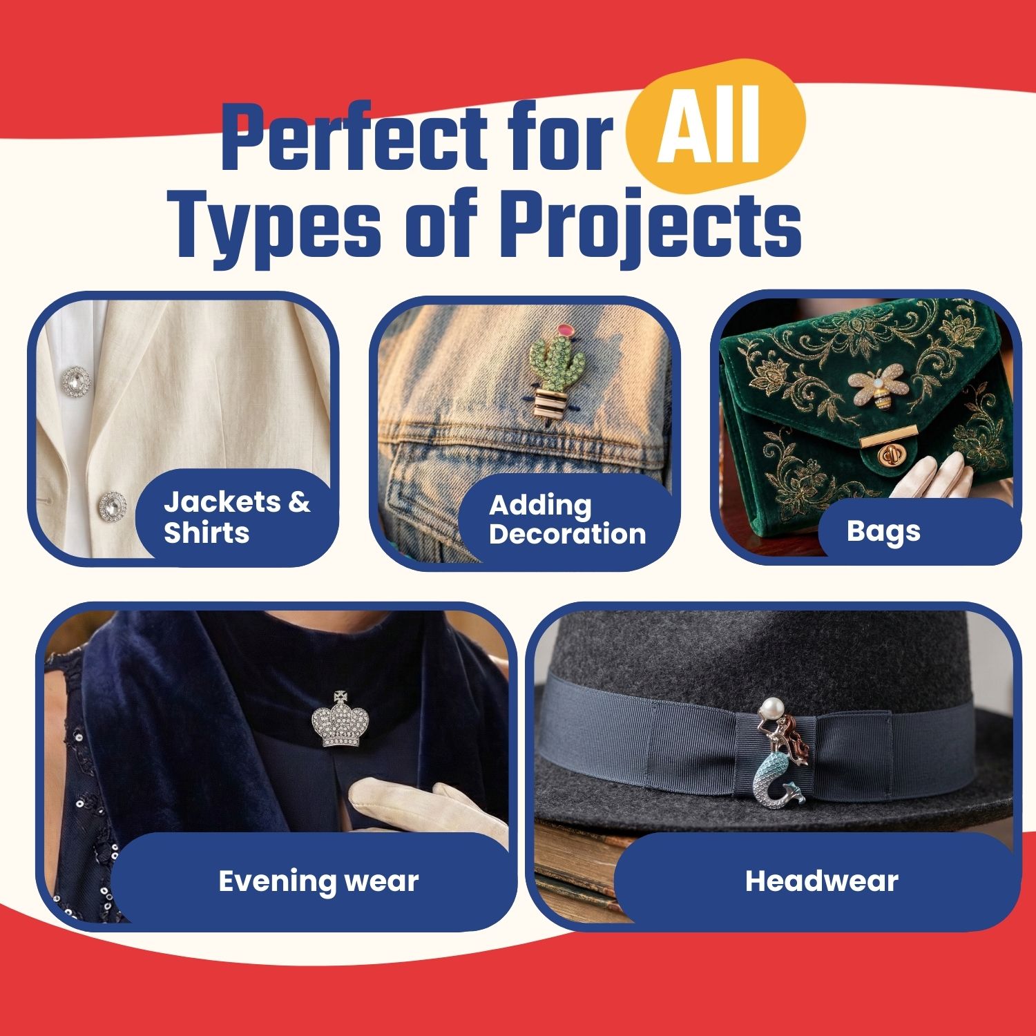 Bee Diamante Shank Button – 30mm - Image 4