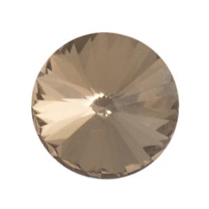 Light Gold Diamante Round Faceted Shank Buttons – 8mm