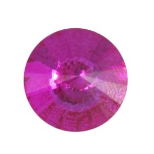 Fuchsia Diamante Round Faceted Shank Buttons – 8mm