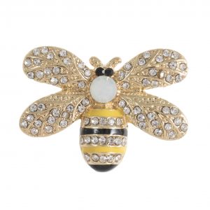 Bee Diamante Shank Button – 30mm
