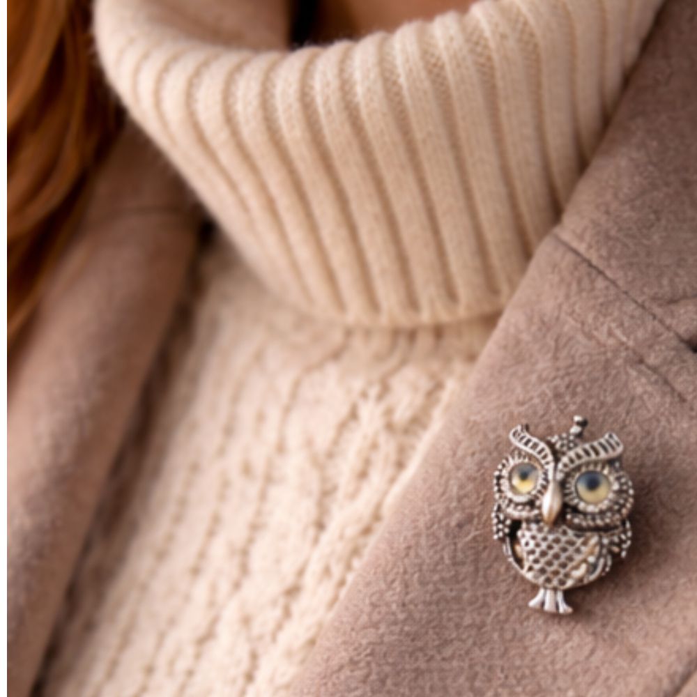 Owl Statement Button – 27mm - Image 9