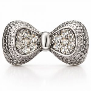 Silver Bow Shank Buttons – 16mm