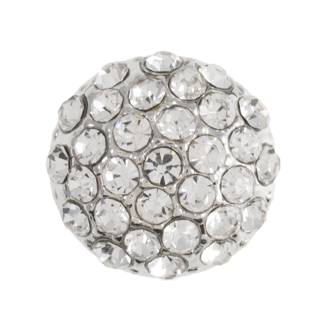 Domed Diamante Shank Button – 12mm