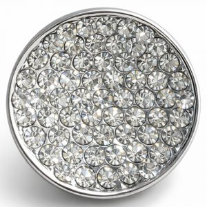 Diamante Concave Round Shank Button – 18mm