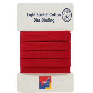 Light Stretch Bias Binding Tape – 97% Cotton 3% Elastane – Giddy Square