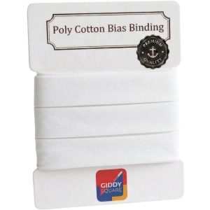 Plain Polycotton Bias Binding Tape 25mm – Giddy Square